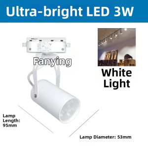Commercial LED Track Spotlights 12W 18W Aluminum Tube Surface Mounted Closet Display Window Lights Background Wall Clothes Shop Track Lights