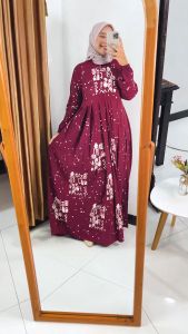 GAMIS BATIK PEKALONGAN MOTIF ETHNIC AFRICAN BAHAN RAYON PREMIUM TEBAL ADEM / GAMIS RAYON TWILL / GAMIS HITAM / GAMIS LD 120 / GAMIS JUMBO / GAMIS WANITA TERBARU / GAMIS IBU IBU TERBARU / GAMIS LEBARAN
