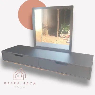 meja rias gantung kekinian simple 80x30x12