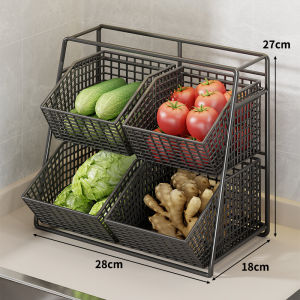 WUBUWEI | Kitchen Vegetable Storage Rack Multi-Layer