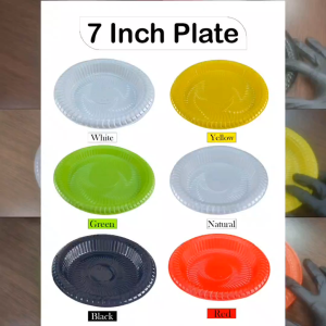 MTP - 7-P (7 inch Plate) > Disposable Plastic 7 Inch Dessert Plate for Parties and Gatherings