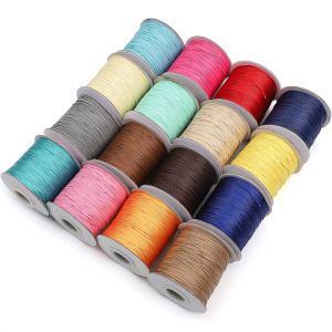 10 meters/roll 0.5mm Multicolor Korean Round Cord Necklace Rope Leather Cord Thread For Jewelry Making Accessories