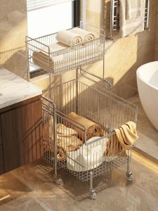 Aesthetic Portable Large Capacity Clothing Storage Basket 304 Stainless Steel