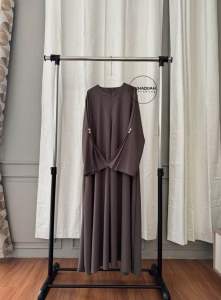 Abaya Gamis Muslim Terbaru Bahan marbella Busui Friendly Fathia By Khadijah