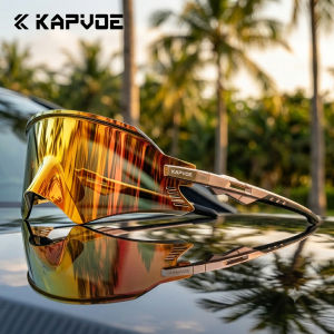 Kapvoe | 2026 Kapvoe New Mens Sunglasses UV400 Road Bike Cycling Glasses Hiking Eyewear Sports Outdoor Goggles Fashion Running Glasses