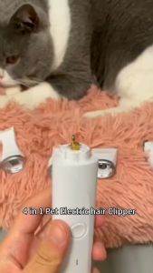 4 In1 Pet Electric Hair Clipper Grooming Kit Pet Shaver Trimmer Cat Dog Hair Trimmer Clipper Shaver Set 寵物剃毛器 Sikat Kucing