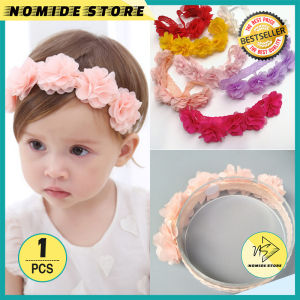 Bandana Bando Bayi Anak Perempuan Headband baby Pita Bunga Fashion Korea Import AK34 NOMIDE