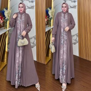 damla id gamis elizabeth dress motif elegan viral kekinia 2026 terbaru modern motif elegan chic