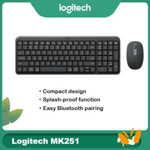 Logitech | Logitech MK251 Wireless Keyboard & Mouse Combo Home & Office Kit for Desktop Laptop PC