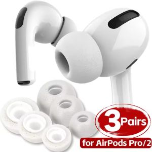 3คู่หัวโฟมจำรูปพรีเมี่ยมสำหรับ AirPods Pro 2 /Air Pods Pro เหมาะสำหรับชาร์จเคสหูฟังนุ่มที่อุดหูที่ครอบหู S/m/l