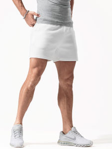 Summer Sporty Mens Shorts Running Fitness Casual Slim Fit Outerwear Three-quarter Length Pants Youth Trendy Solid Color