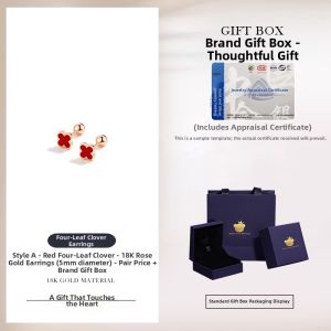 Grace Girl | Earrings Luxury 2026 New Style Four-Leaf Clover