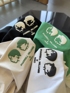 Sorona Ice Skin Cool Sensation 260g Double Sided Cartoon Print Comfortable Loose Fit round Neck Short Sleeve Mens T-Shirt