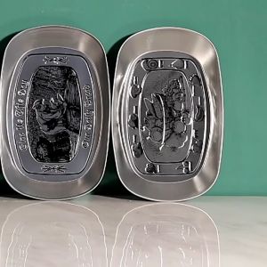 Serving Tray Stainless Piring Piring Korea Aesthetic Piring Dekorasi Stainless Steel European Gold