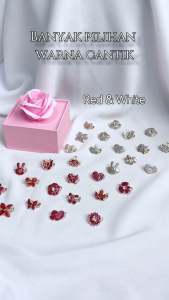 Livas Baby Brooch Glitter  White 1Pc/10Pcs  Love/Rabbit/Flower Kerongsang Pin Tudung  Shawl Bawal Hijab Accesories Fashion
