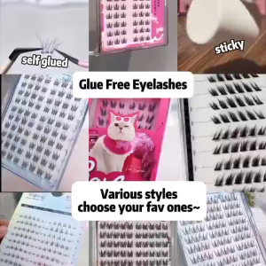 Blinkoo Self-Adhesive Lashes No Glue Needed Easy Apply Create Natural Realistic Eyelash Look Airlight Comfort & Natural Dense