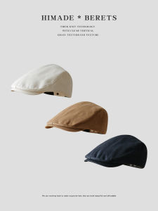 หมวกปากเป็ดสีพื้นสไตล์ญี่ปุ่น Himade สำหรับผู้ชายและผู้หญิง ทรงเรียบง่าย สไตล์วินเทจ หมวกเด็กส่งหนังสือพิมพ์แบบลำลอง หมวกฤดูใบไม้ร่วง หมวกฤดูหนาว หมวกฤดูร้อน หมวกฤดูใบไม้ผลิ