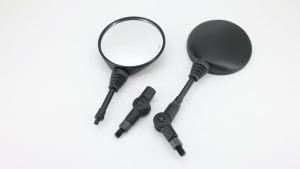 RYSJM | 1 Cặp Gương Chiếu Hậu Xe Máy Tròn Gấp Gọn Đa Năng Chống Rơi 10 Mm Gương Chiếu Hậu Xe Đạp Cho Xe Tay Ga E-Xe Đạp An Toàn