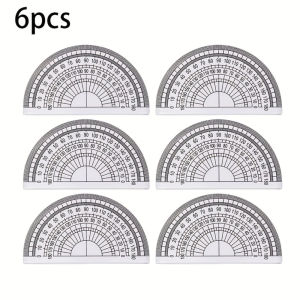 3/6Pcs Transparent 180° °   Protractor Set - High-Precision Measuring Tool for Students & Professionals