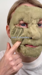 P.CALM Holy Basil Bubble Clay Mask 90g - Pore Care Blackhead Removal Oil Control Purifying Deep Cleansing Mask for Oily & Combination Skin