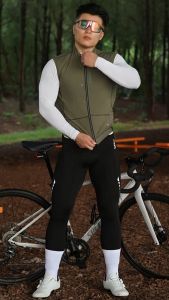 WOSAWE Không Tay Nam Đi Xe Đạp Áo Khoác Mùa Đông Nhiệt Lông Cừu Thoáng Khí Chống Gió Xe Đạp Thể Thao Áo Vest