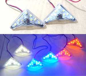 4pcs sen tempel segitiga mini sen ninja lampu sen tempel segitiga universal