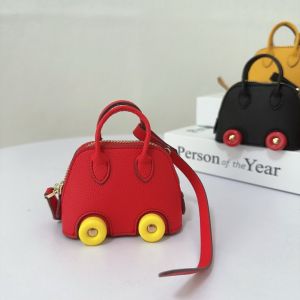 Mini Wheel Shell Package Pendant Cute Lipstick Earphone Bag Accessories New Arrival Bowling Bag Charm Car Pendant