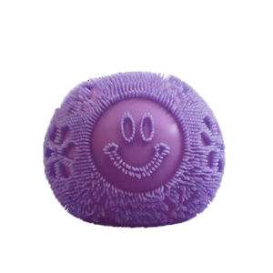 Nee Doh Fuzz Ball Squeeze Toy Soft Fluffy Flower Power Portable Stress Relief Relieves Anxiety Fidget Toy for Office Home Gift