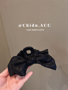 Elegant Black Fabric Butterfly Knot Hair Clip Shark Clamp for Back of Head Bun Styling New 2024 Fashion Sensation Hair Accessories