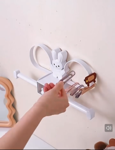 Wall Mount Rabbit Holder Hair Accessories Storage