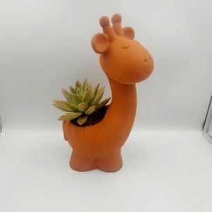 Chậu đất nung chậu sen đá - Hưu con miệng chậu 9cm từ đáy lên lưng 10cm từ đáy lền sừng 19cm