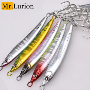 Mrlurion 10g/15g/20g Fast sinking Shore casting jigging lure bait Metal saterwater Trolling Jigging bait with 3D Laser face