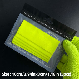 5pcs Fabric Replaceable Felt with Self Adhesive Glue Automotive Vinyl Film Installation AccessoriesEdge Plug Tool