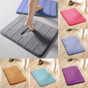 Home Bath Mat Super Absorbent Bathroom Carpets Rugs Soft Memory Foam Floor Bedroom Toilet Floor Shower Rug Decor