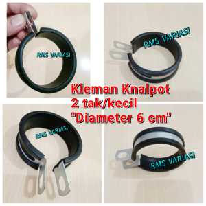 kleman Knalpot 2 tak/gantungan knalpot kecil/BREKET knalpot 2 tak ( diameter 6 cm )