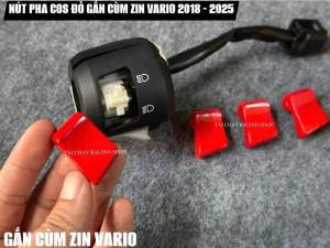 [ 1 NÚT ] NÚT PHA COS ĐỎ GẮN CÙM ZIN VARIO 2018 - 2023