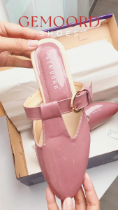 Gemoord Sandal Wanita Mules Desain Elegant Chicest GMR 2451 Sendal Flat Size 39-41