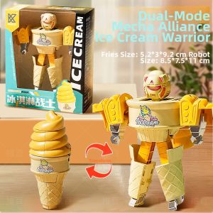 WEIBAI | Ice Cream and Hamburger Shape Transforming Robotic Building Gift Toy