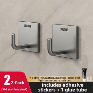 XUANG | Strong Heavy Duty No Drill Scratch-Free Adhesive Stainless Steel Hook