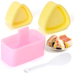 3 Pack Onigiri Sushi Maker Mold Kit Classic Triangle Rice Ball Mold Maker Sushi Mold Musubi Press Mold For Kid Lunch Bento YY180