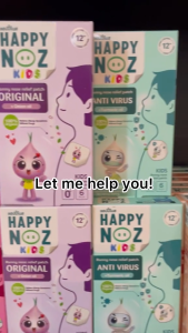 Happy Noz 100% Organic Onion Sticker for Babies Purple Box Viral Infections | Safe for Babies Seniors and Pregnant Women