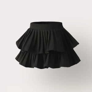 Girls Summer Pink Performance Cake Skirt A-Line Short Skirt Fairy Princess Style Polyester Fabric B Class Safety Half Body Skirt