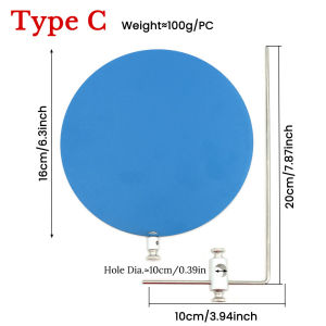 ICERIO 1PC Fly Tying Background Plate Rotary Metal Backdrop Board for Fly Tying Vise Fly Lure Photography Tool
