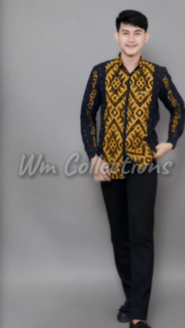 WM COLLECTIONS - Baju Couple Suami Istri Set Couple Pasangan Buat Kondangan Lamaran Lebaran Baju Tenun Etnik