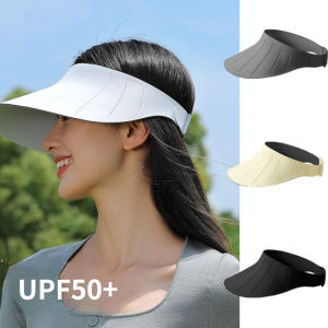 【WJ】Senseless integrated sunscreen hat Womens Summer Ultra Light Sports Empty Top Hat Mens UV resistant shell hat sunshade hat