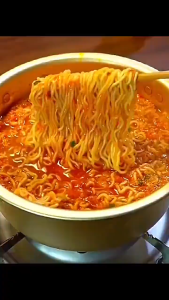 Panci Masak Mangkok Korean Ramen Ramyun Noodle Soup Cocking Pot Stainless Gold 18 20 22 cm -ZS