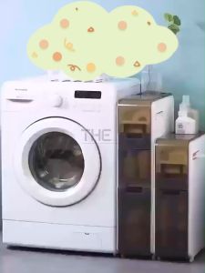 THE L17cm (3/4 Layers) Bathroom Toilet Waterproof Side Storage Cabinet Rack Shelves