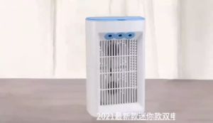 พัดลมไอเย็น พัดลมแอร์เย็นๆ พัดลมพกพา แอร์เย็น มินิ Air Cooler เครื่องปรับอากาศขนาดเล็ก  แอร์เคลื่อนที่ เครื่องทำความชื้นขนาดเล็ก ปรับได้สามระดับ