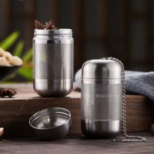 1pc Tea Infuser 304 Stainless Steel Tea Strainer Reusable Fine Mesh Loose Leaf Tea Infuser Home Office Teaware Accessories