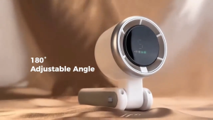 Portable Foldable Handheld Fan USB Rechargeable 5-Speed Adjustable Turbo Fan 4000mAh Battery 10H Runtime Neck Fan